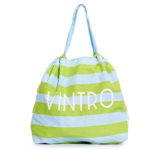 intro. Vibrant Green and Light Blue Tote